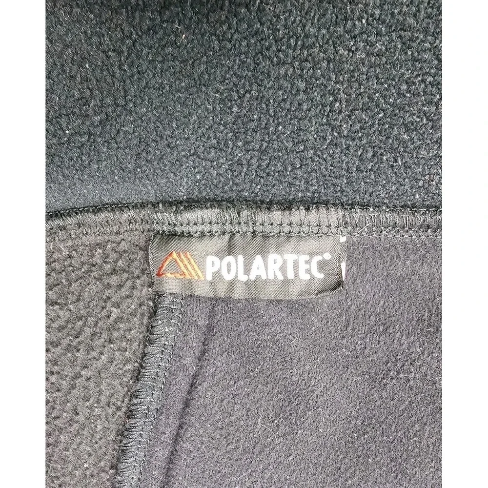 REI Jacket Mens L Fleece Black Polartec Long Sleeve Full Zip Pockets Two Tone